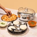 Vinod Stainless Steel Deluxe Multi Kadai with 6 Plates view 2