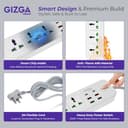 Gizga Essentials 3-Socket Surge Protector view 5