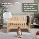 Mee Mee Premium Pine Wooden Baby Cot view 4