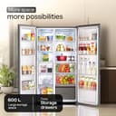 Godrej 600L AI-Powered Eon Velvet Side by Side Refrigerator view 3