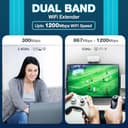 trenzu Dual Band 1200Mbps WiFi Range Extender (4 Antennas) view 3