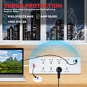 Honeywell 8-Socket Surge Protector (36,000A / 1050 Joules, USB-C PD) view 2