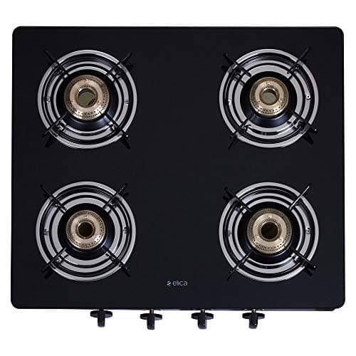 Elica Vetro Glass Top 4 Burner