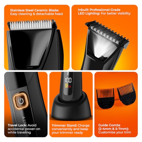 Trimfinity GlidePro Beard & Body Trimmer with Foil Shaver view 5