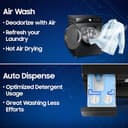Samsung 12kg/7kg AI Wash Washer Dryer (WD12FB8B94GB) view 7