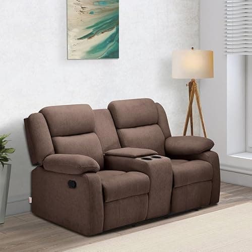 Duroflex Avalon Twin 2 Seater Fabric Manual Recliner Sofa