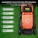 Roots & Leaf Electric Lawn Mower 1200W view 5