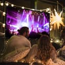 SAVSOL Portable 150' Foldable Screen (10x8 Ft, 16:9) view 4