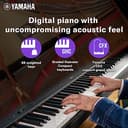 Yamaha P-225 Digital Piano (88 GHC Weighted Keys, Bluetooth) view 2