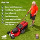 Sharpex 1800W Electric Lawn Mower 20-Inch Blade view 7