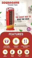 SOWBAGHYA Skyro Compact Bladeless Tower Fan view 3