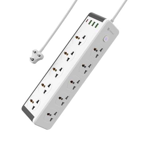 Portronics Power Plate 14 (10 Sockets + 25W USB-C PD)