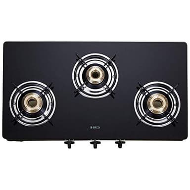 Elica Vetro Glass Top 3 Burner