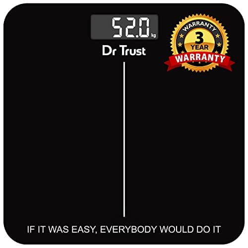 Dr Trust USA Inspire Digital Weighing Scale (Backlit LCD, 3-Yr Warranty)