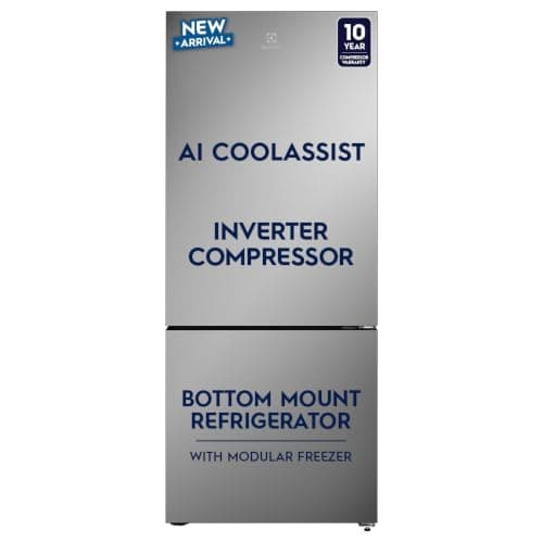 Electrolux 425L 1 Star Inverter Bottom-Mount Double Door Refrigerator (UltimateTaste 700, EBE4302C-S)
