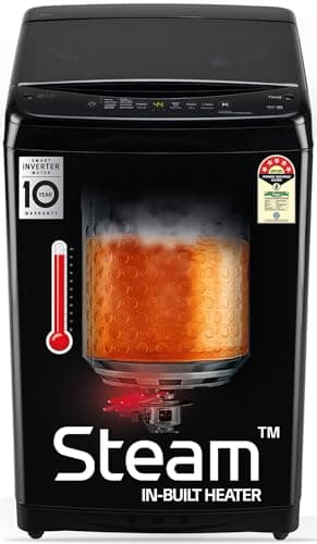 LG 8 Kg 5 Star Smart Inverter Wi-Fi TurboWash In-built Heater Fully Automatic Top Load (T80V4OB1S)