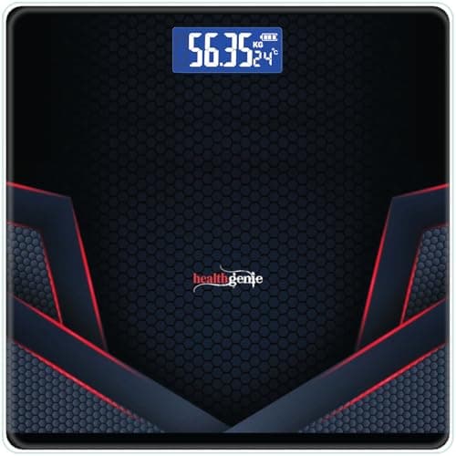 Healthgenie HD-221 Thick Tempered Glass Weighing Scale (3-Yr Warranty)