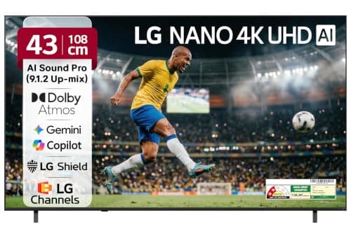 LG U8 AI Series 43 inch 4K webOS TV (43NU870BPLA)