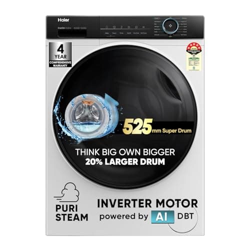 Haier 8 Kg 5 Star AI-DBT PuriSteam Front Load (HW80-IM12929C)