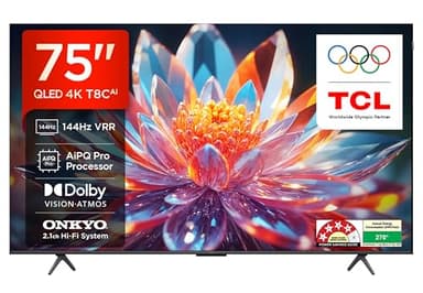 TCL 75T8C 4K QLED Google TV